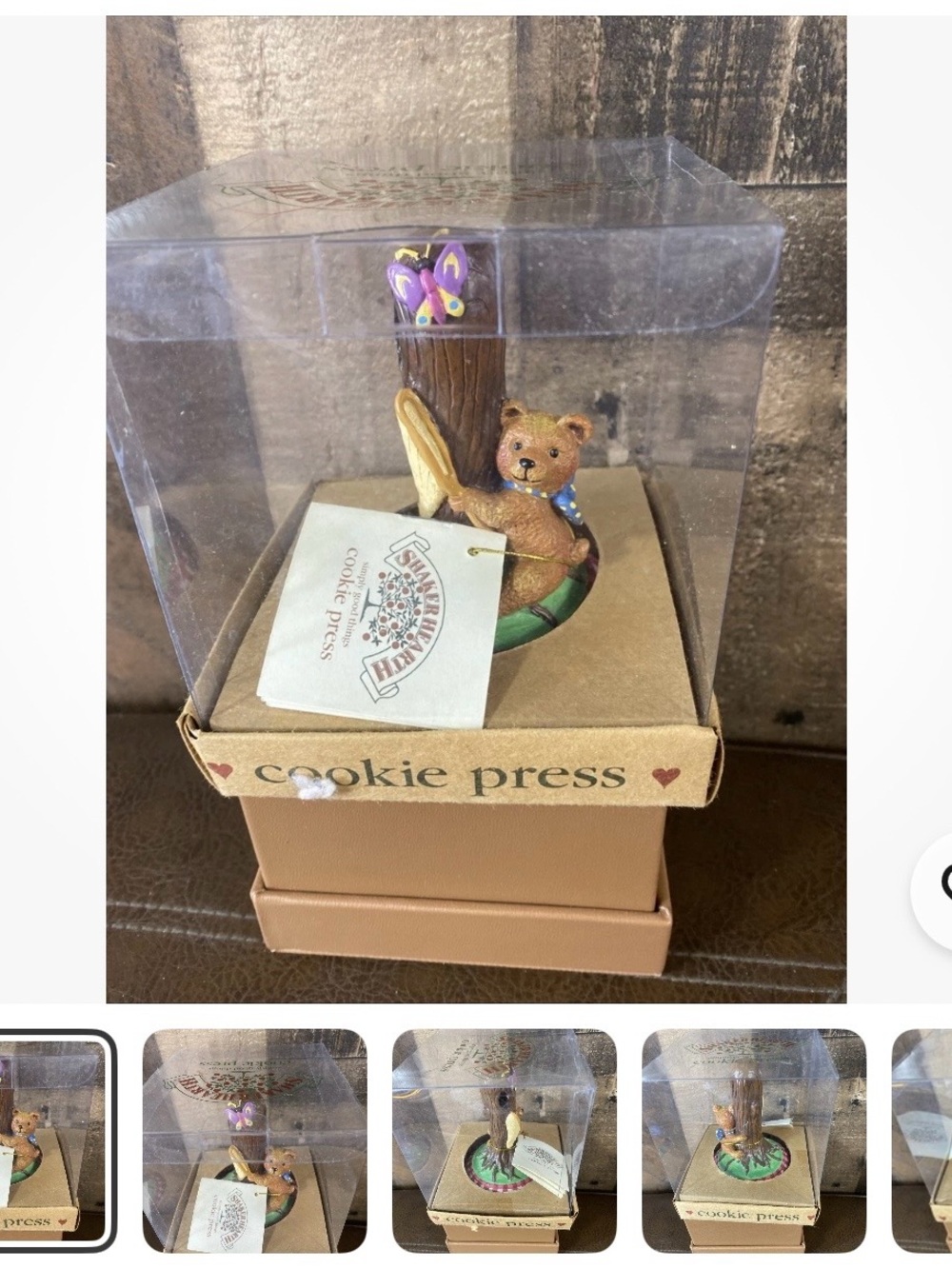 Shaker Hearth  Bear cookie Press